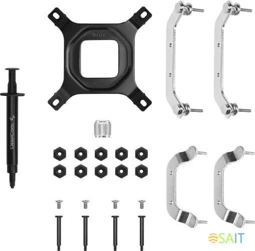 Устройство охлаждения(кулер) Deepcool AN400 Soc-AM5/AM4/1200/1700/1851 черный 4-pin 23.2dB Al 150W 431.4gr Ret (R-AN400-BKNNMN-G)