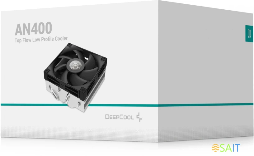 Устройство охлаждения(кулер) Deepcool AN400 Soc-AM5/AM4/1200/1700/1851 черный 4-pin 23.2dB Al 150W 431.4gr Ret (R-AN400-BKNNMN-G)