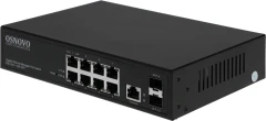 Коммутатор Osnovo SW-80802/L(150W) (L2) 8x1Гбит/с 2SFP 8PoE+ 150W управляемый