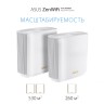 Бесшовный Mesh роутер Asus ZenWiFi XT9 (W-2-PK) AX7800 2.5GE/USB3.0 белый (упак.:2шт)