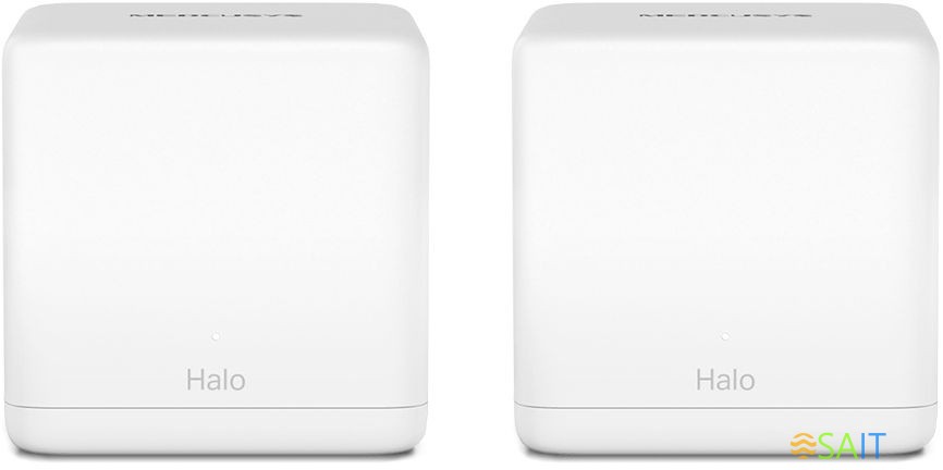 Бесшовный Mesh роутер Mercusys Halo H30G (HALO H30G(2-PACK)) AC1300 10/100/1000BASE-TX белый (упак.:2шт)