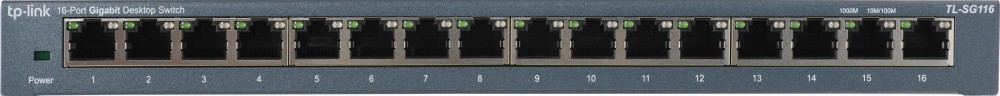Коммутатор TP-Link TL-SG116 (L2) 16x1Гбит/с неуправляемый