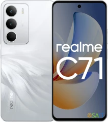 Смартфон Realme RMX5303 C71 128Gb 8Gb белый моноблок 3G 4G 2Sim 6.67&quot; 720x1604 Android 15 50Mpix 802.11 a/b/g/n/ac NFC GPS GSM900/1800 GSM1900 FM