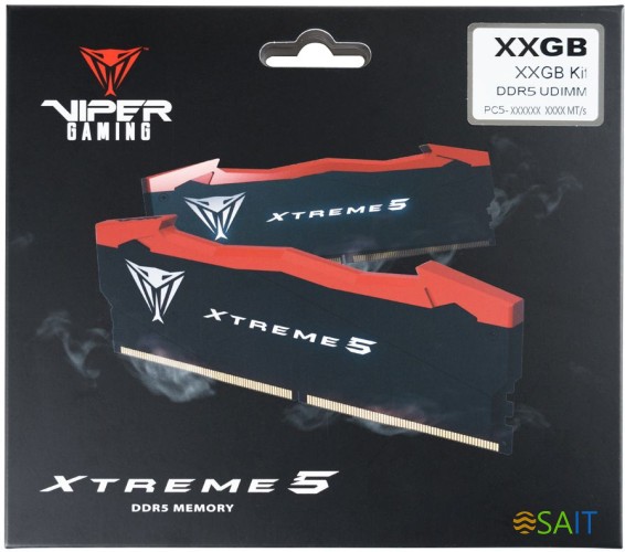 Память DDR5 2x24GB 8200MHz Patriot PVX548G82C38K Viper Xtreme 5 RTL Gaming PC5-65600 CL38 DIMM ECC 288-pin 1.45В с радиатором Ret