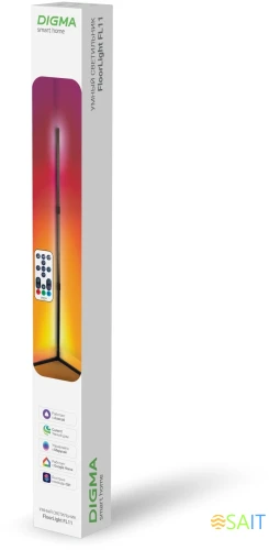 Умный светильник Digma FloorLight FL11 напол. черный (FL11)