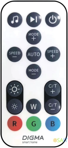 Умный светильник Digma FloorLight FL11 напол. черный (FL11)