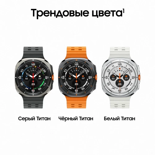 Смарт-часы Samsung Galaxy Watch Ultra LTE 47мм 1.5" AMOLED корп.серый рем.черный (SM-L705FZTACAU)