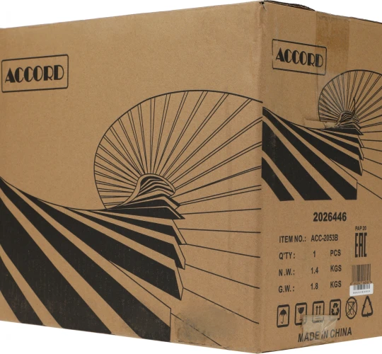 Корпус Accord Entry ACC-2053B черный без БП mATX 1x80mm 1x120mm 2xUSB2.0 audio