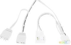 Вентилятор для корпуса Accord ACC-YH12 ARGB 120х120x25 белый 4-pin 27дБ (ACC-YH12 ARGB WHITE) brown box