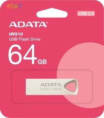 Флеш Диск A-Data 64Gb UV210 AUV210-64G-RGD USB2.0 золотистый