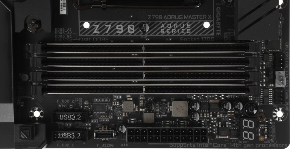 Материнская плата Gigabyte Z790 AORUS MASTER X Soc-1700 Intel Z790 4xDDR5 ATX AC`97 6ch(5.1) 10Gigabit RAID+DP