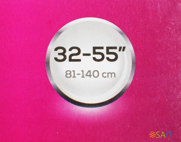 Кронштейн для телевизора Ultramounts UM878 черный 32"-55" макс.35кг настенный поворотно-выдвижной и наклонный