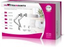 Кронштейн для мониторов Ultramounts UM735SIL серый/серебристый 17"-27" макс.7кг крепление к столешнице поворот и наклон