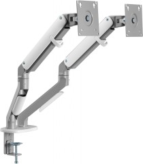 Кронштейн для мониторов Ultramounts UM735SIL серый/серебристый 17"-27" макс.7кг крепление к столешнице поворот и наклон