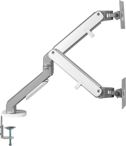 Кронштейн для мониторов Ultramounts UM735SIL серый/серебристый 17"-27" макс.7кг крепление к столешнице поворот и наклон
