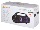 Колонка порт. Digma S-34 черный 25W 1.0 BT/USB 3000mAh (SP3425B)