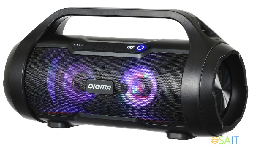 Колонка порт. Digma S-34 черный 25W 1.0 BT/USB 3000mAh (SP3425B)