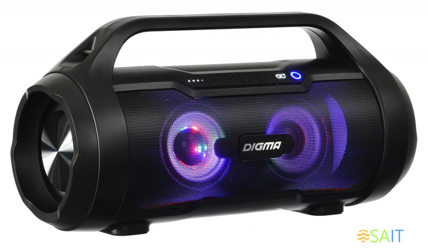 Колонка порт. Digma S-34 черный 25W 1.0 BT/USB 3000mAh (SP3425B)