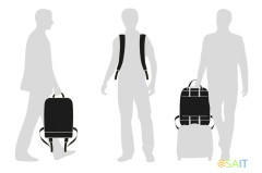 РюкзакДА Moleskine CLASSIC (ET76UBKBK) 32x42x11см эко-кожа черный