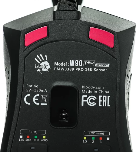 Мышь A4Tech Bloody W90 Pro черный оптическая 16000dpi USB 10but