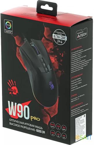 Мышь A4Tech Bloody W90 Pro черный оптическая 16000dpi USB 10but