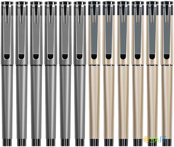 Набор ручек гелев. Deli (S95-P) ассорти d=0.5мм черн. черн. кор.карт. (12шт) линия 0.35мм