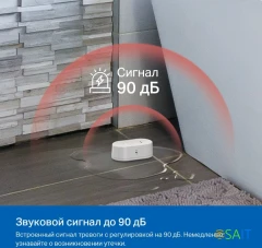 Датчик протечки TP-Link Tapo T300 белый