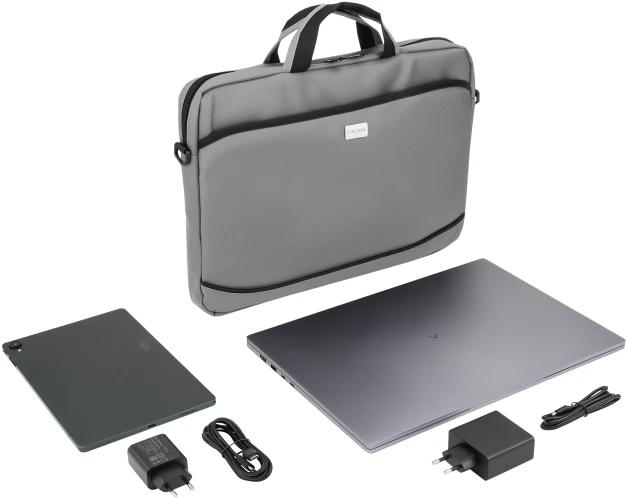 Сумка для ноутбука 15.6" Digma R-212 серый/черный полиэстер (R212GBK)
