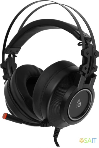 Наушники с микрофоном A4Tech Bloody G528C черный 2м мониторные USB оголовье (G528C)