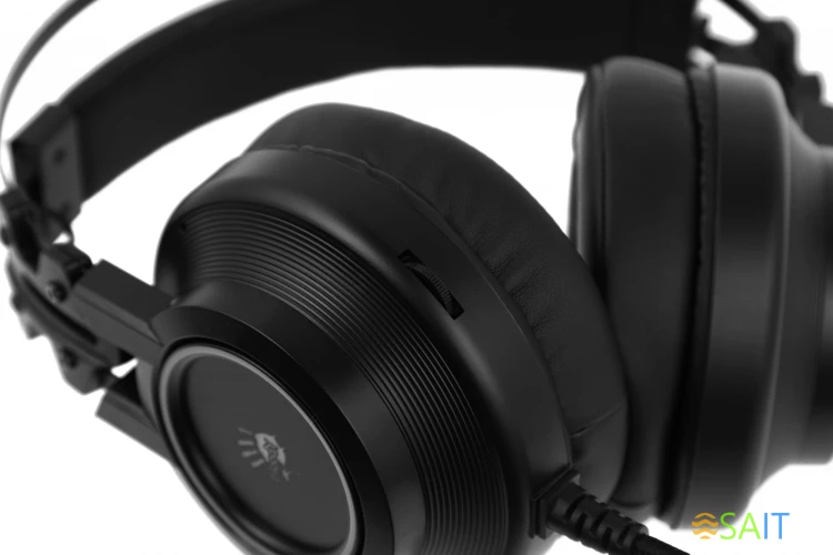 Наушники с микрофоном A4Tech Bloody G528C черный 2м мониторные USB оголовье (G528C)