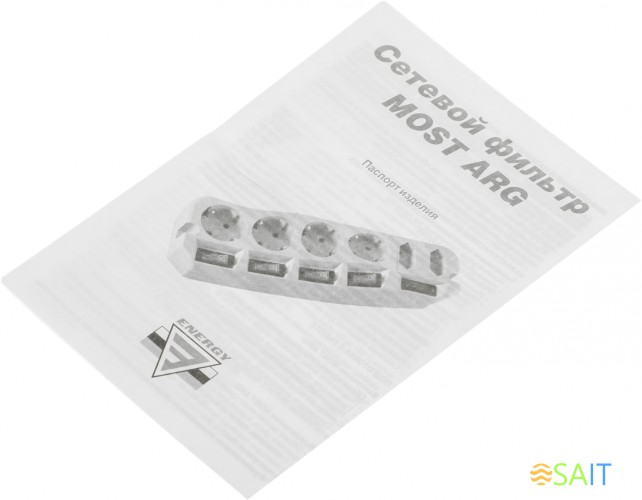 Сетевой фильтр Most ARG 5м (6 розеток) черный (коробка)