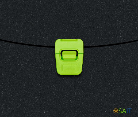 Портфель Бюрократ Black Opal BLPP01LETT 1 отдел. A4 пластик 0.7мм черный/салатовый