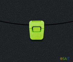 Портфель Бюрократ Black Opal BLPP01LETT 1 отдел. A4 пластик 0.7мм черный/салатовый