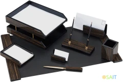 Настольный набор Good Sunrise 8FE-1A (8 предметов) черное дерево дерево/МДФ черный