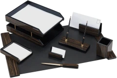 Настольный набор Good Sunrise 8FE-1A (8 предметов) черное дерево дерево/МДФ черный