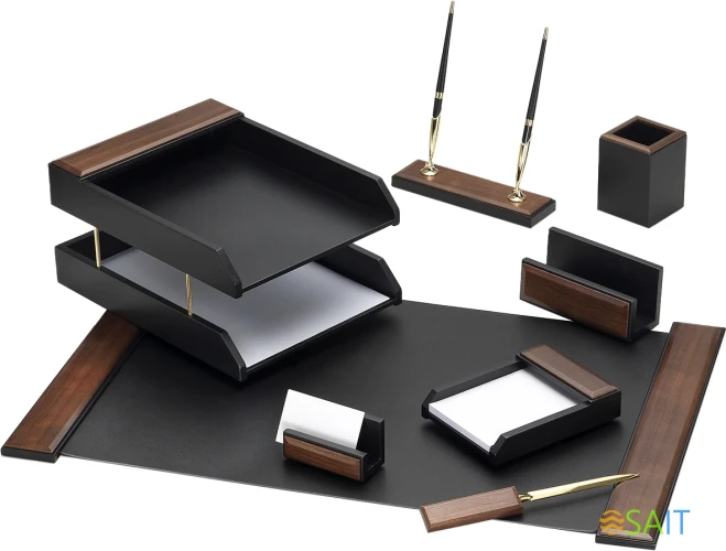 Настольный набор Good Sunrise T8G-1A (8 предметов) орех МДФ коричневый