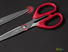 Ножницы Deli EM610 офисные 180мм ручки пластиковые сталь ассорти чехол с европод.