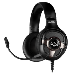 Игровые наушники с микрофоном SVEN AP-U1100MV, черный (USB, RGB, 7.1) SVEN AP-U1100MV SV-020828