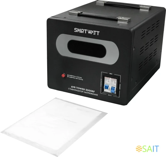 Стабилизатор напряжения Smartwatt AVR Tower 5000RF 5000ВА черный