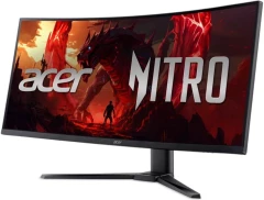 Монитор Acer 34" Nitro XZ340CURX2bmiipphx черный VA LED 1ms 21:9 HDMI M/M матовая HAS Piv 350cd 178гр/178гр 3440x1440 200Hz FreeSync Premium DP WQ 7.09кг