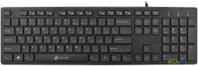 Клавиатура Оклик 520M2U черный/черный USB slim Multimedia