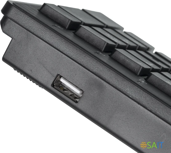 Клавиатура Оклик 520M2U черный/черный USB slim Multimedia