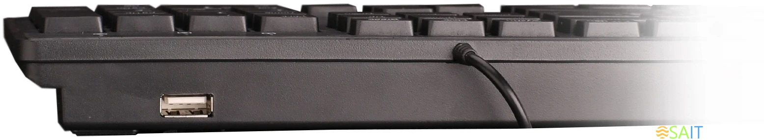 Клавиатура Оклик 520M2U черный/черный USB slim Multimedia