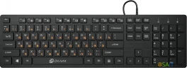 Клавиатура Оклик 520M2U черный/черный USB slim Multimedia