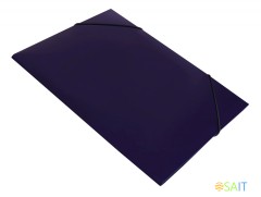 Папка на резинке Бюрократ DeLuxe DL510BBERRY A4 пластик кор.30мм 0.7мм черничный