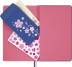 Блокнот Moleskine LIMITED EDITION SAKURA LESU08QP062BOX 130х210мм обложка текстиль 176стр. нелинованный подар.кор. синий 2025