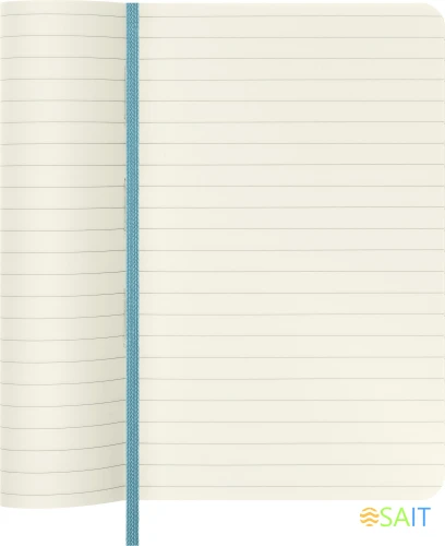 Блокнот Moleskine CLASSIC SOFT QP611B35 Pocket 90x140мм 192стр. линейка мягкая обложка голубой