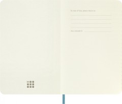 Блокнот Moleskine CLASSIC SOFT QP611B35 Pocket 90x140мм 192стр. линейка мягкая обложка голубой
