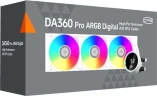 Система водяного охлаждения PcCooler DA360 Pro Digital WH ARGB Soc-AM5/AM4/1200/1700/1851 белый 4-pin Al LCD 300W Ret (DA360PRO-WHAWXL-GL)