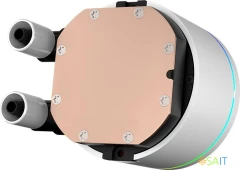 Система водяного охлаждения PcCooler DA360 Pro Digital WH ARGB Soc-AM5/AM4/1200/1700/1851 белый 4-pin Al LCD 300W Ret (DA360PRO-WHAWXL-GL)